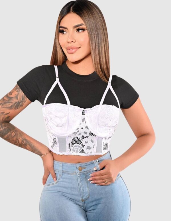 top tipo corset mujer