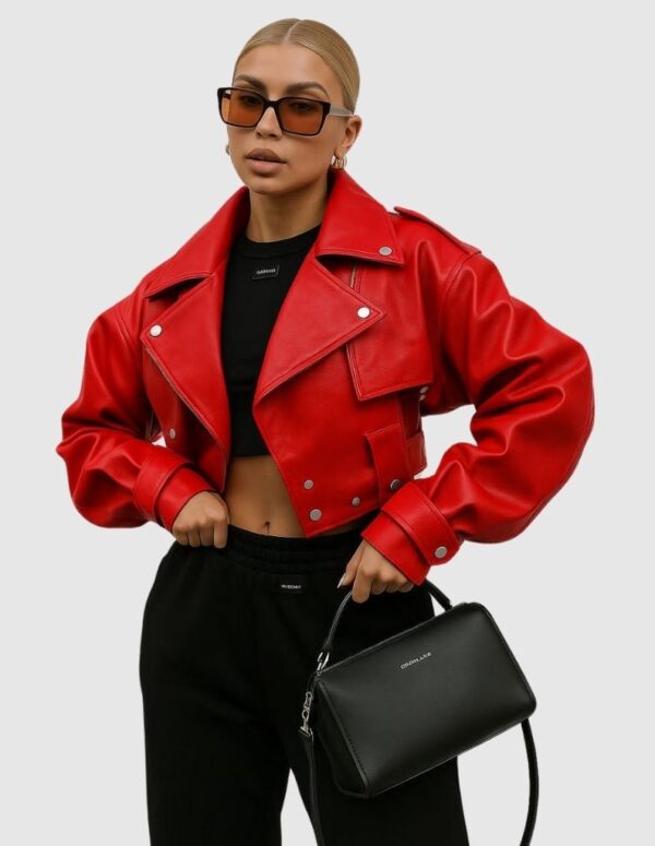 chaqueta cuero sintético mujer