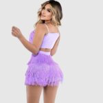 Vestido con Flecos | Conjunto Top + Falda | UwU Colombia