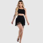 Vestido con Flecos | Conjunto Top + Falda | UwU Colombia
