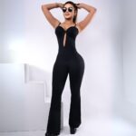 enterizo campana negro