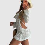 vestido crochet mujer