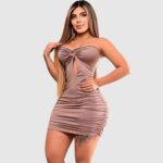 Vestido Loren con Aro | Strapless Elegante – UwU Oficial Colombia