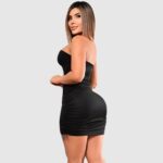 Vestido Loren con Aro | Strapless Elegante – UwU Oficial Colombia