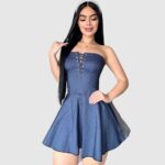Vestido corto para el día y la noche